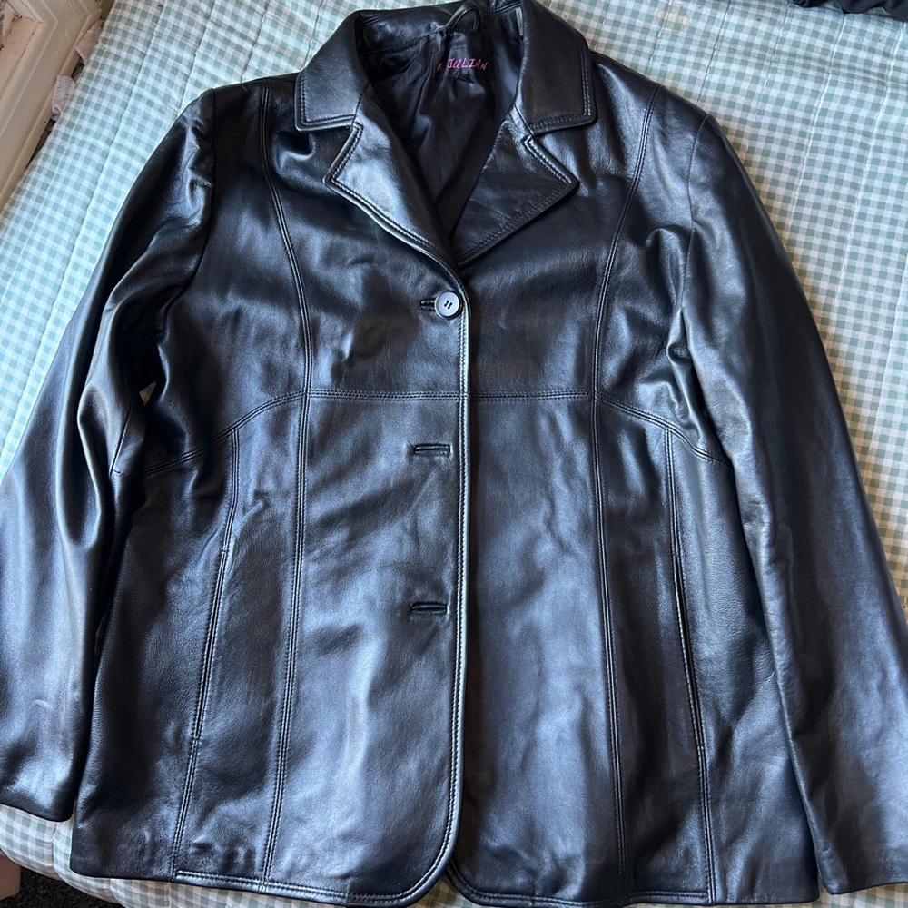 Leather blazer Jacket 90s y2k